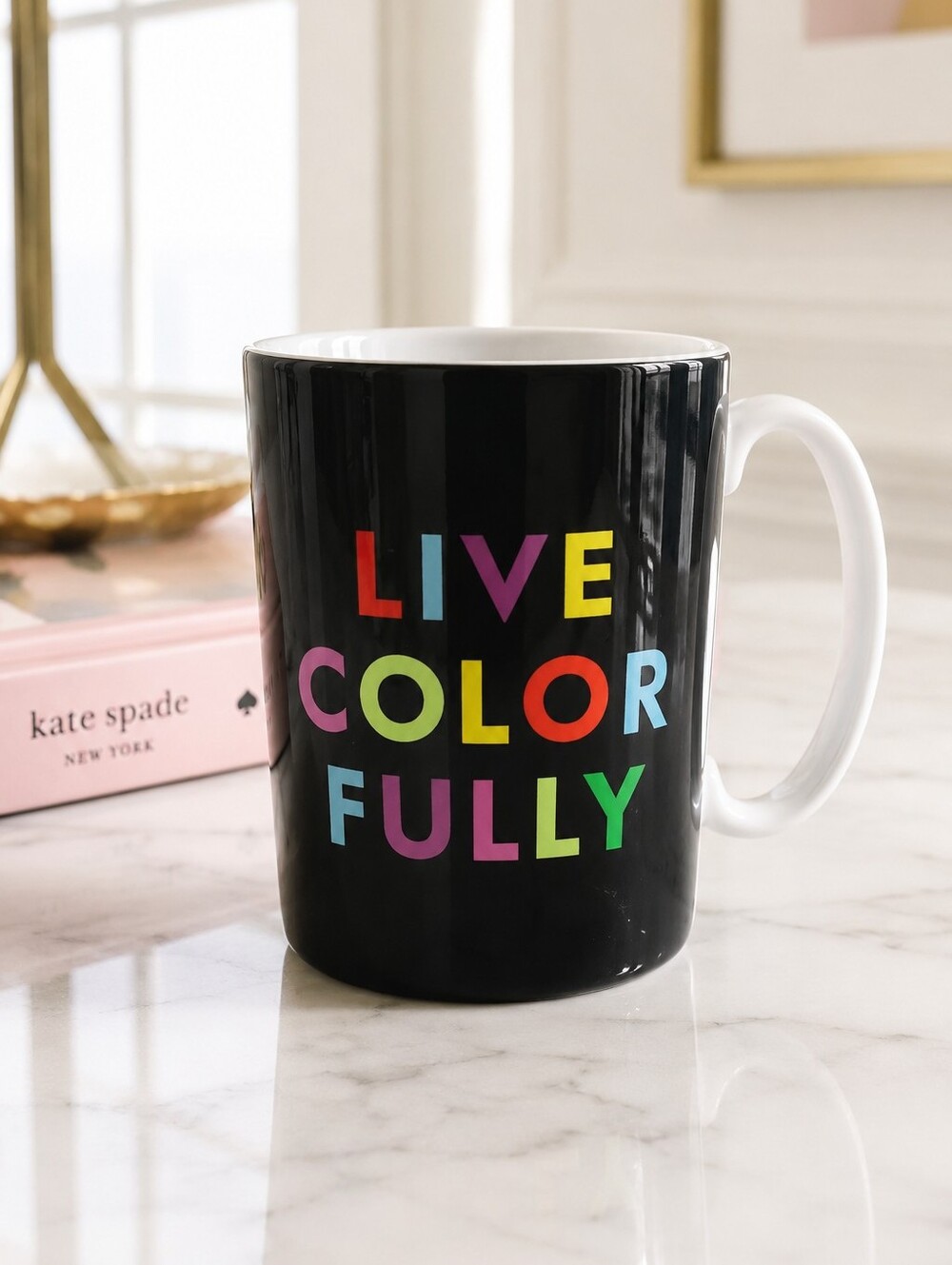 Kate Spade x Lenox Live Colorfully Coffee Mug Things We Love 10oz